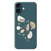 For iPhone 17 Case Sketch Leaves Pattern Printing Straight Edge TPU Phone Back Cover