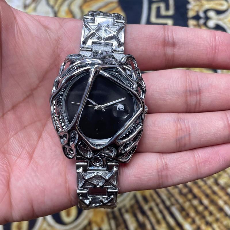 Y2K Alien Web Alabaster Style Unisex Hip Hop Watch 48mm Mineral Glass 30M Waterproof Quartz Chronograph