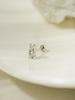 Minimalpiercing 14K Moissanite Diamond Double Piercing Earrings