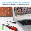2 Pack Rear Bike Tail Light for Mountain Bike Ultra Bright USB Rechargeable  Taillights Red High Led