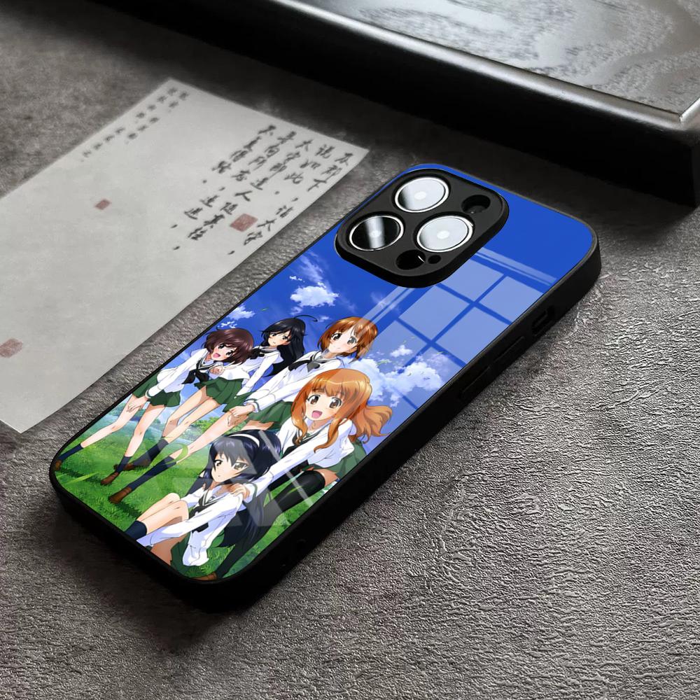 Girls Und Panzer Phone Case For IPhone 16 Pro Max 15 Plus 14 Pro 12 11 13 Mini X XR XS Max 8 7 Plus SE Glass Cover