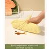 Soft Texture Leaf Style Hand Towel Double-layer Thickened Design Absorbent Handkerchief Highly Absorbent with Hanging Lanyard