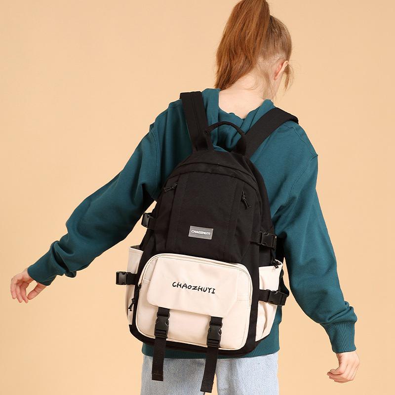 Japanese Waterproof Oxford Cloth Backpack - Large Capacity, Lightweight, Simple Design for Female College Students