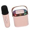 Mini Karaoke Maschine Kinder Tragbarer Bluetooth Lautsprecher mit Drahtlosem Mikrofon Kleinkind Mädchen Jungen