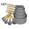 Kitchen Measurement Set 10Pcs Measuring Cups And Spoons Set, Stainless Steel for Dry Liquid Ingredients, Nesting Baking Tools, Gadgets Wet Ingredient