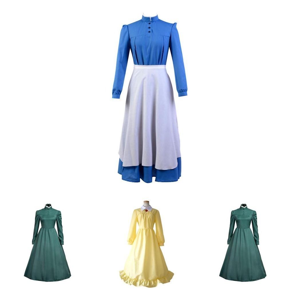 Howl's Moving Castle Sophie Elegant Long Sleeve Costume For Cosplay