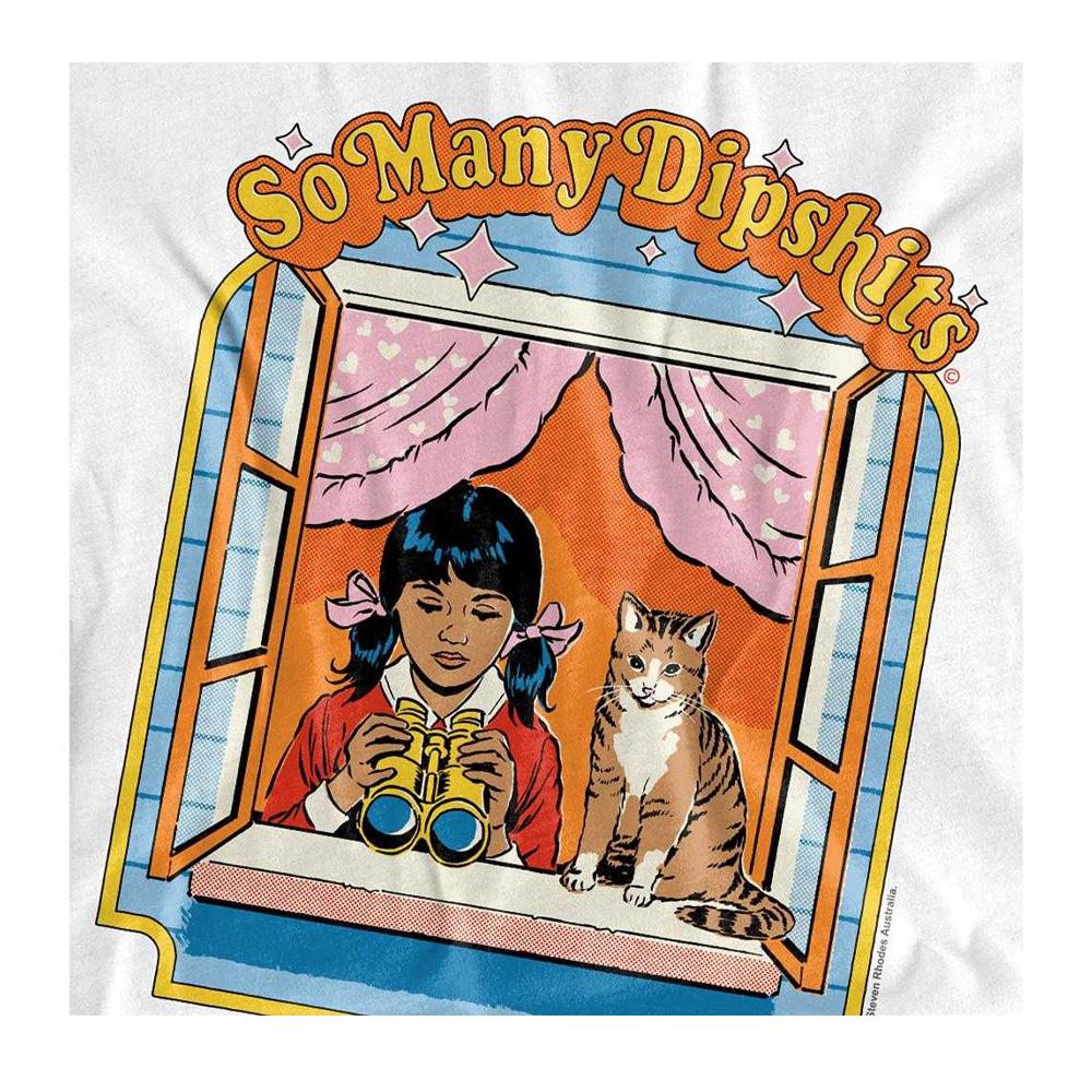 Steven Rhodes Womens/Ladies So Many Dipshits T-Shirt