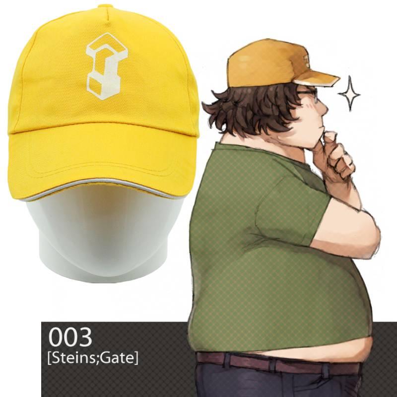 Gate Steins Anime Hashida Itaru Hat Baseball Peaked Cap Sun Visor Cosplay Props