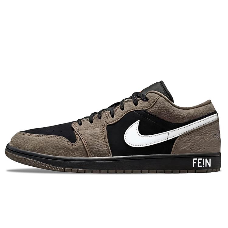 

Jordan Air Jordan 1 Maillard Style, Year Of The Horse CNY Leather Low top Vintage Basketball Shoes Men s Brown Black 553558-093(Team1500-) 40