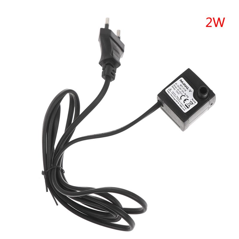 

Помпа для води занурювальна AC 220V 2/2.5W з євровилкою, підходить для акваріума, фонтану, ставка з рибою A1(2W)