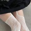 New Printed Brown Mesh Stockings,Women's Sexy Lace Hollow Thigh Socks,Gothic Lolita Style Knee High Leg Socks,Clothing Matching.