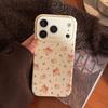 Warm orange small floral Apple 17 phone case suitable for iPhone 16 Pro Max, 15 anti-drop, 13 soft case, 14 gentle, 12