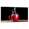 Glasplatte Schneidebrett 52x30 Kaffee