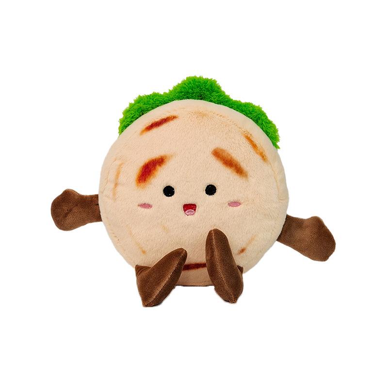 Creative Shanxi Roujiamo Plush Doll Cartoon Simulation Food Doll Eight Inch Catching Doll Doll Machine Doll
