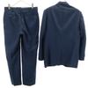 British American Striped Pattern suit Setup 96A6 Navy Men's Used