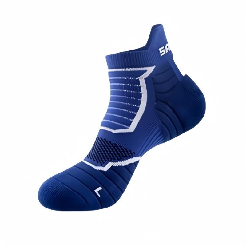 Men's Running Socks for Spring and Summer, Breathable Short Socks for Sports, Marathons, Long-distance Running, Short Tubes, Towels, and Boat Socks
