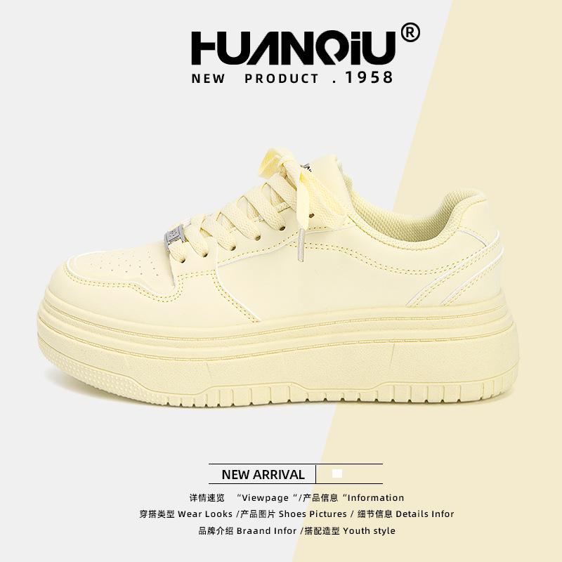 Global Platform White Shoes Women's ZHQ5958 New Summer Student Versatile Niche Casual Board Shoes Women's Shoes