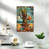 Vintage Tropical Tin Sign Tiki Bar Wall Decor for Pub Cafe Home