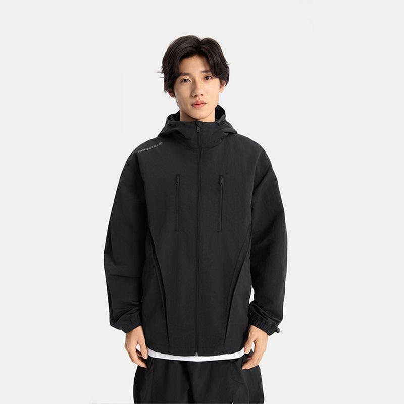 Li Ning Trench Coat Men's Black AFDV349-4