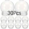 DIY Clear Plastic Crystal Ball Christmas Snowball with Screw-On Lid for Holiday Desktop And Hanging Decorations