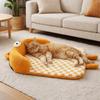 Comfortable Warm Cat Sleeping Mat Pillow Design Non Slip Dog Sofa Bed Removable Checkered Cat Dog Bed Autumn Winter