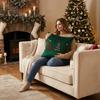 Embroidered Christmas Pillowcase Exquisite Xmas Tree Pillowslip Cushion Cover  Bedroom