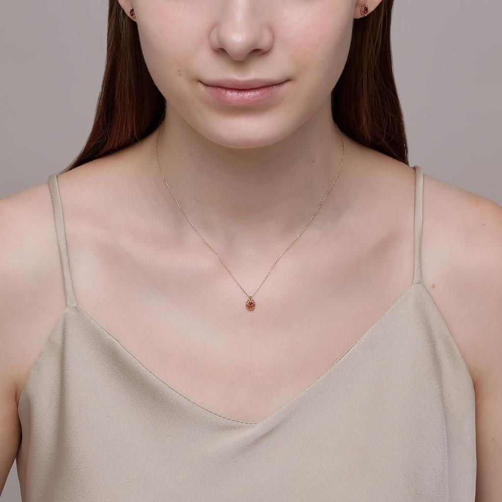 K10 Granat [Noges] Halskette 3024311602813999