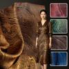Retro Gilded Jacquard Fabric Landscape Fluid Design for Sewing Qipao Jacket Skirt Pants Decorative Clothing Designer Fabric