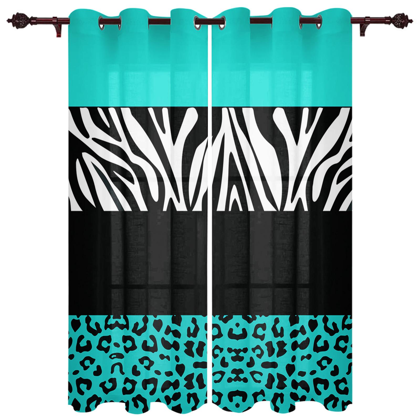 Фиолетовые леопардовые полоски зебры шторы для спальни кухонные шторы для гостиной 135W — фото 11