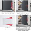 1pc 10/17x1.2/1.4m Self Adhesive Door Gap Protector Strip for Proofing Safety Edge Guard Prevents Finger Pinching in Doors