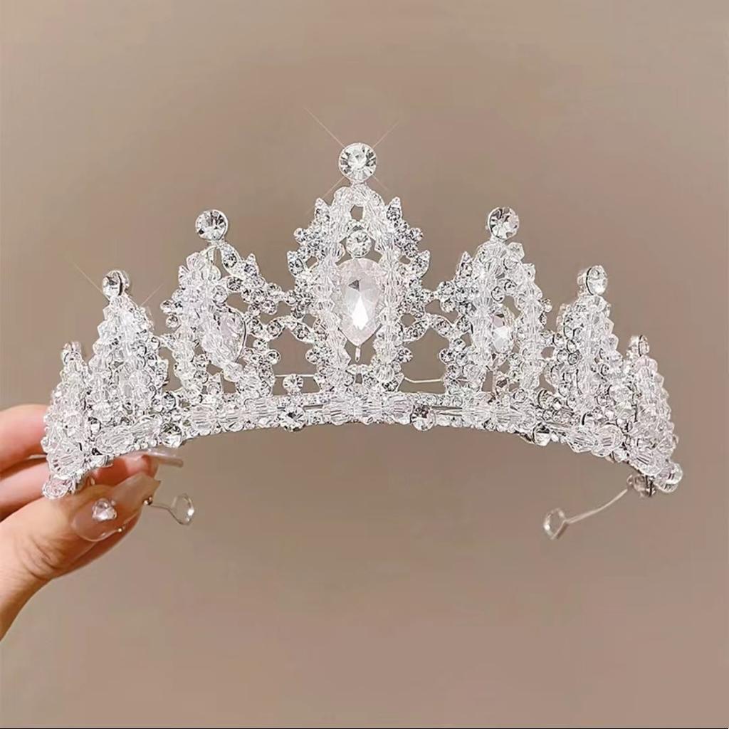 Birthday Crown Headwear Princess High-End Crown Girls Hairpin Headband Children Little Girl Headband Bridal Hair Accessories