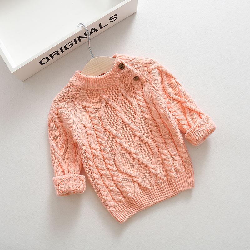 2025 Kids' Knit Sweater: Boys' Base Layer & Girls' Pullover Round Neck for Spring/Autumn