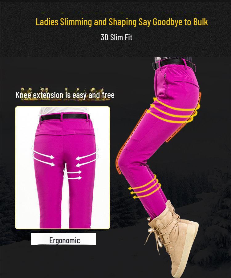 Pantalones impermeables cortavientos para hombre y mujer, con forro polar, para actividades al aire libre, softshell, para esquí y montañismo.