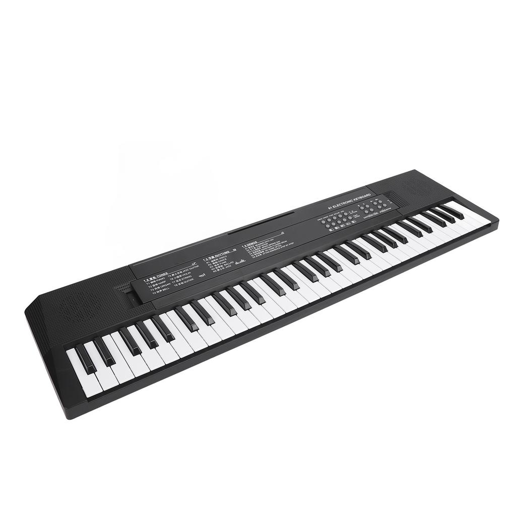 61 Key Keyboard Piano Smoothly Plastic Keyboard Piano Portable Compact Electric Piano Keyboard for