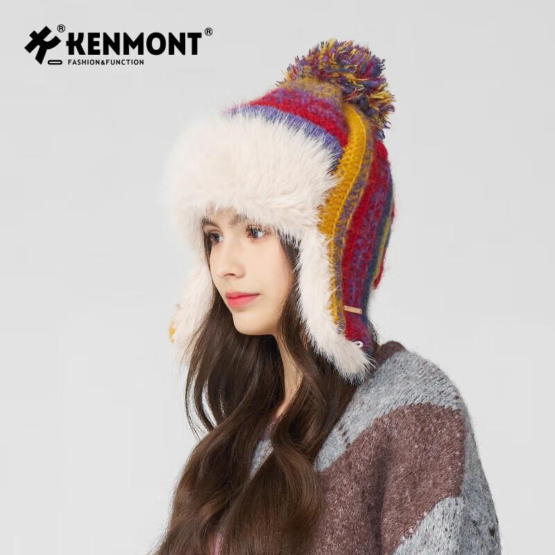 

Женская шерстяная шапка Kenmont с ушками KM-9534 55-58cm