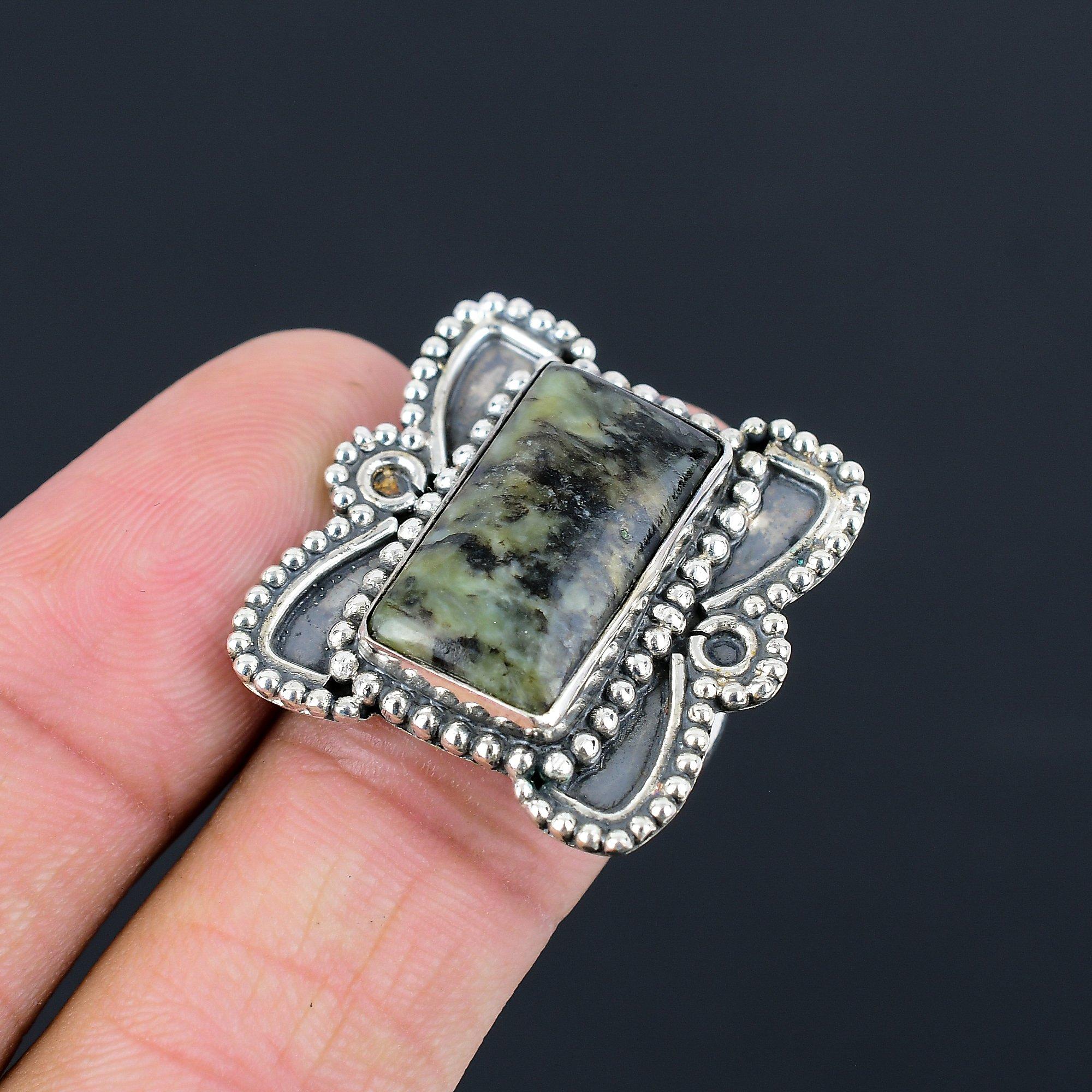 Friendship Day Sale Gogunjula Stone Promise Boho Ring Jewelry Size 8 925 Silver 8