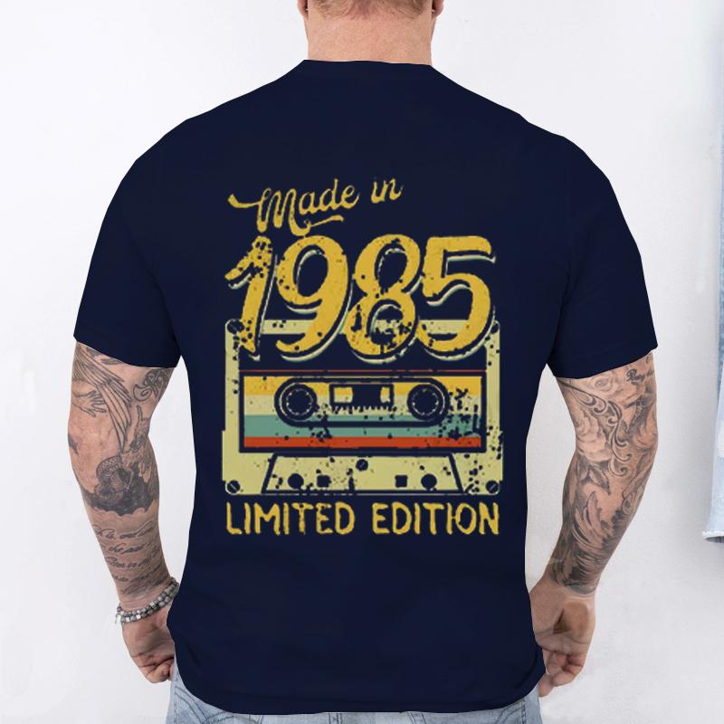 Fashion Birthday Gift for Men T-shirt Vintage Made in 1985 40th Birthday 40 Years Old Tops Summer Streetwear Fashion Causal Tees