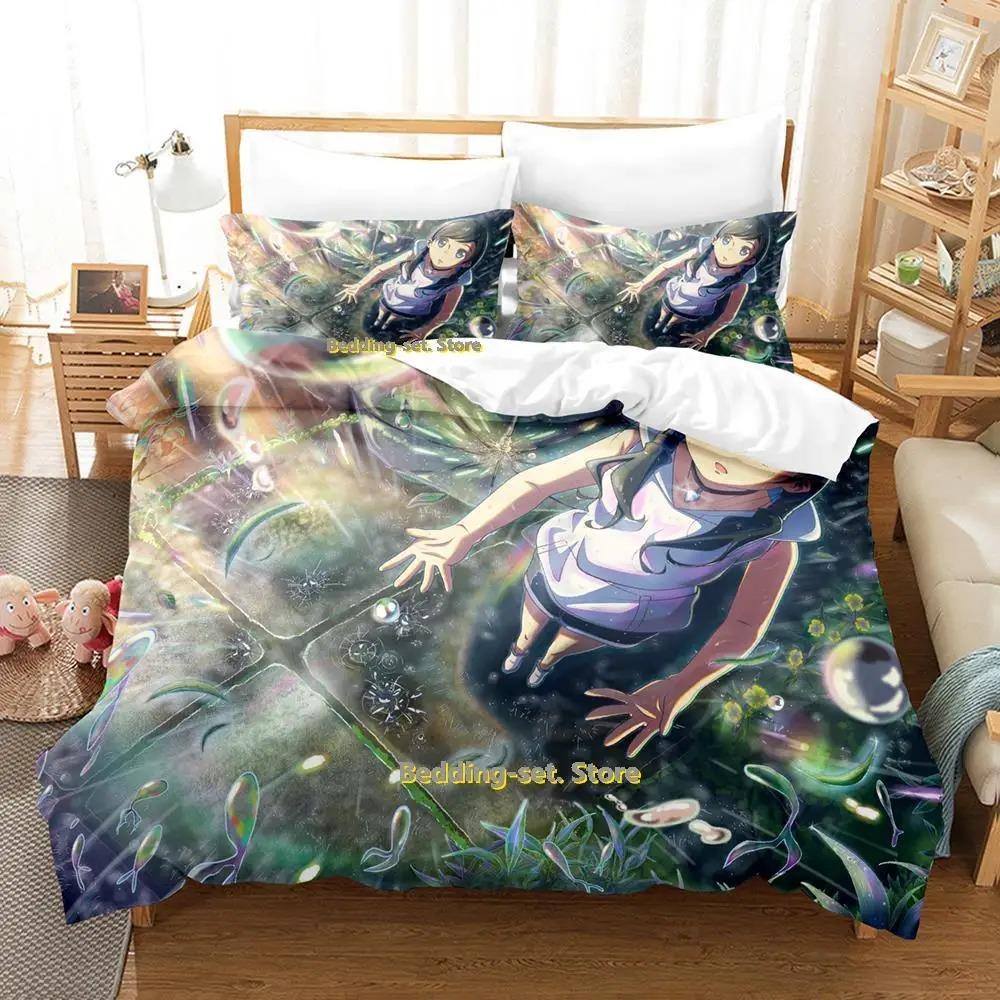 Comfortable Anime Print Bedding Set With Duvet Cover And Pillowcases Single Twin Full Queen King Sizes For Adults And Kids