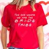 The One Where I'm The Bride T-shirt I Do Crew Tees Team Bride Squad Tribe Bachelorette Party Shirt for Women Wedding Clothes