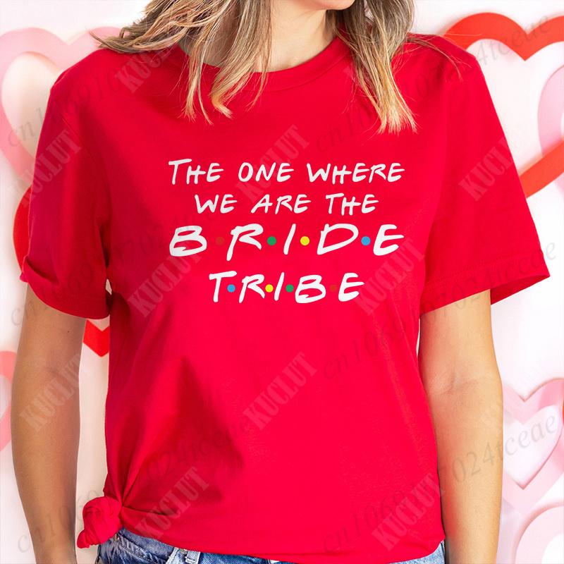 The One Where I'm The Bride T-shirt I Do Crew Tees Team Bride Squad Tribe Bachelorette Party Shirt for Women Wedding Clothes
