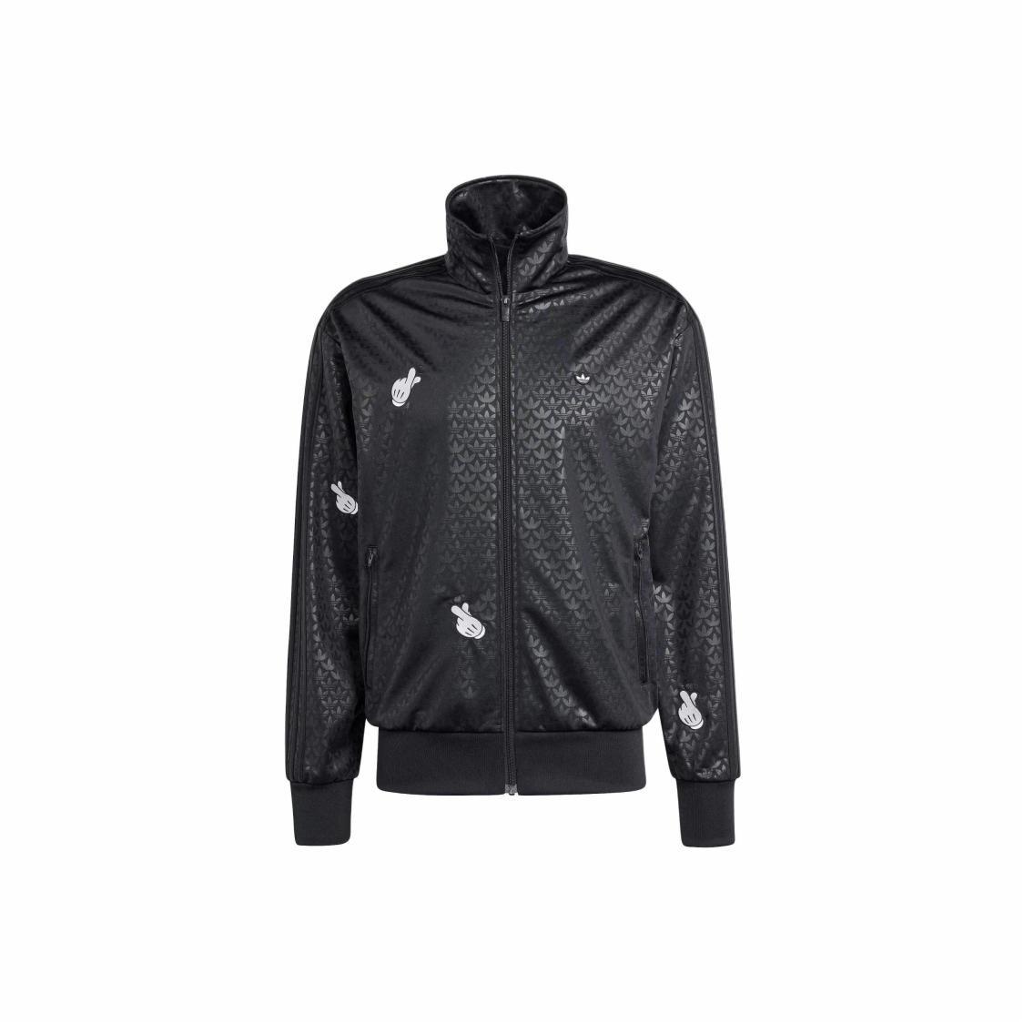 adidas Originals x Mickey Mouse Collaboration Sports Jacket for Men, Black S