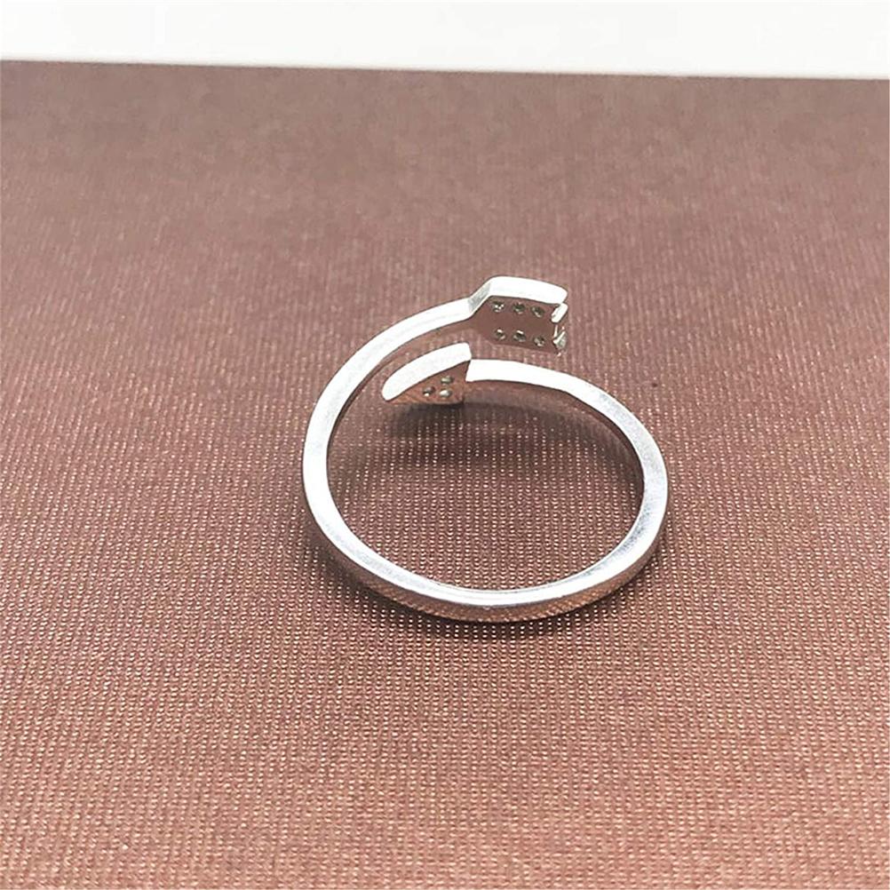 2 ks Prsteny se šipkami pro ženy Prsten Prsten Pásek Otevřený prsten na prst Nastavitelný prsten Kovový prsten