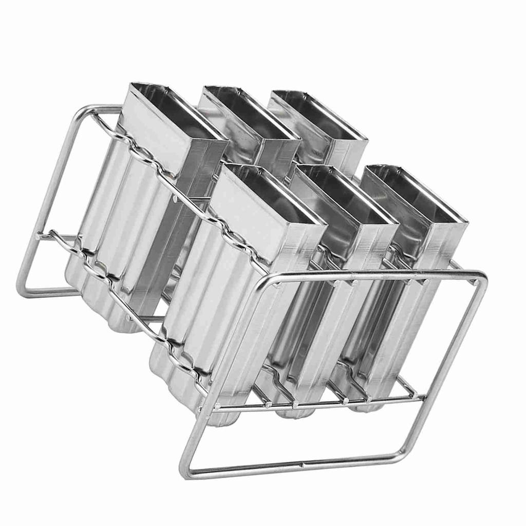 Stainless Steel Molds Ice Cream Industrial Home Kitchen DIY Ice Pop Mould Maker Tool(1#)