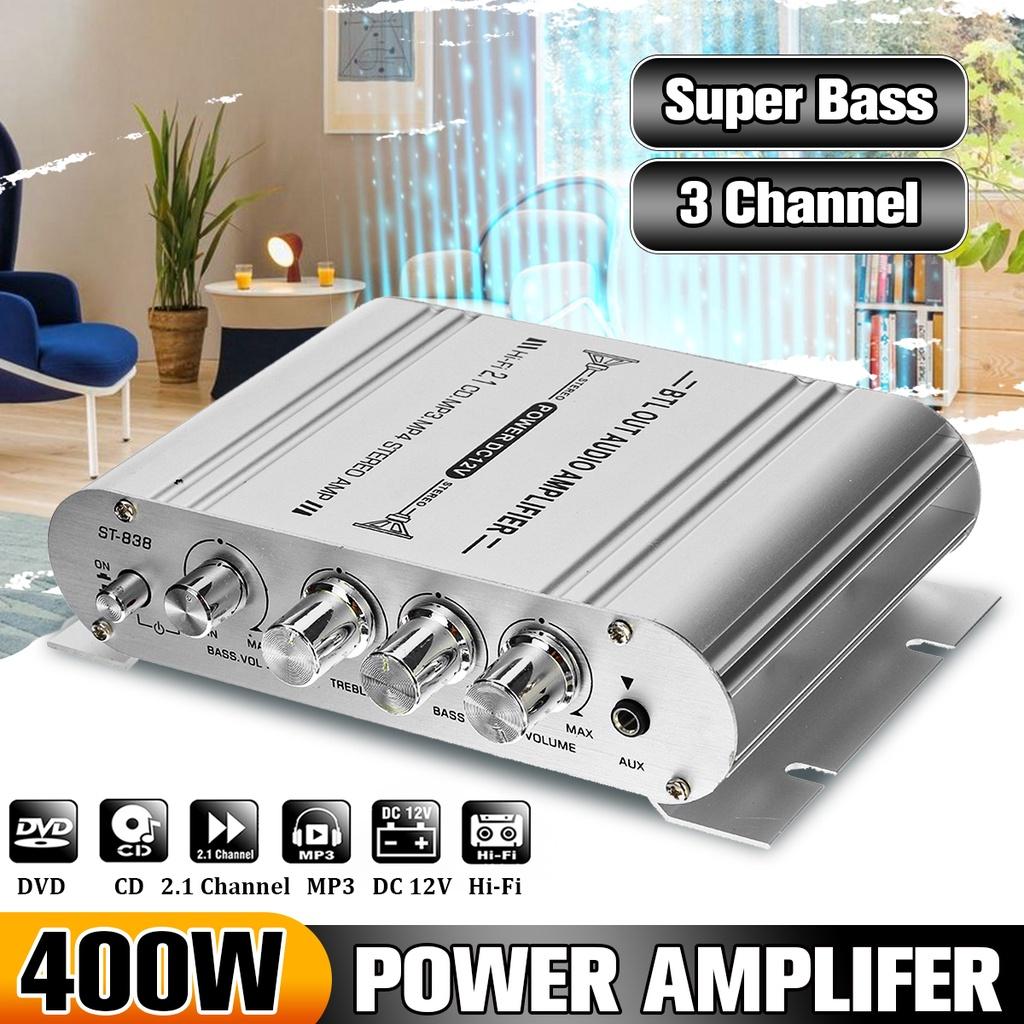 DC 12V 40W 2.1 Channel Super Bass Large Filter for DVD/CD Speaker MP3 Hifi Amplifier