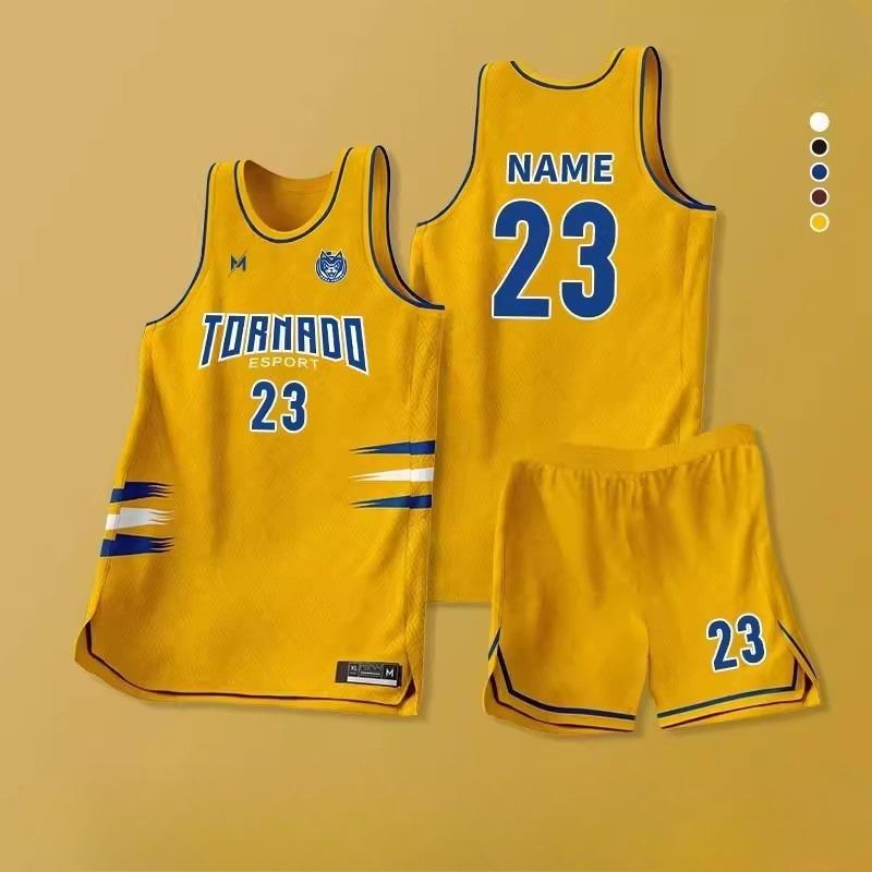 Basketball-Trainings- und Wettkampfanzug, personalisiertes amerikanisches schnelltrocknendes Trikot, Team-Kit