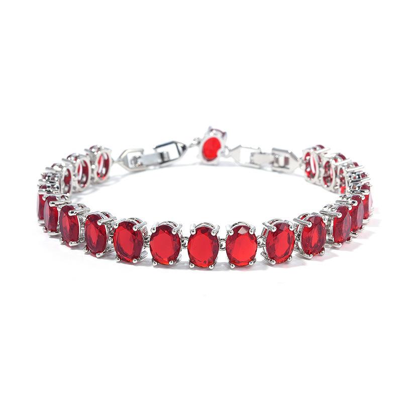 Women'S Simple Women'S Bracelet Jewelry Inlaid Round Zircon Bracelet