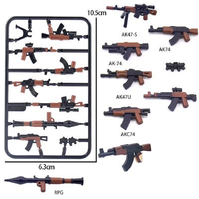 Printing Weapon SWAT Specia Force MiniFigure Gun Part Accessory Building Blocks Kit Bricks Sets Arms Model Kids Toys