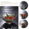 Barrenförmige Salatschüssel Transparentes PC-Plastik Dessert Süßigkeitenschale Multifunktioneller Lebensmittelaufbewahrungsbehälter für Party Hotel Bar