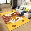 1pc Chip and Dale Pattern Area Rug Soft Flannel Floor Mat for Living Room,Office,Bedroom and Carpet