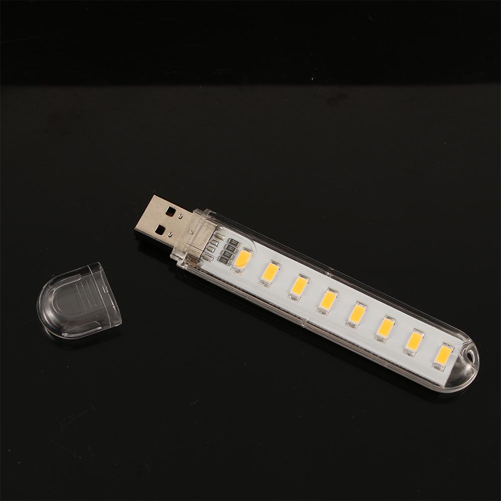 8LEDs Mini USB Light 3LEDs Warm White Book Light USB LED Lights Reading Book Lamp USB Night Light